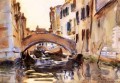 Paisaje del canal veneciano John Singer Sargent Venecia